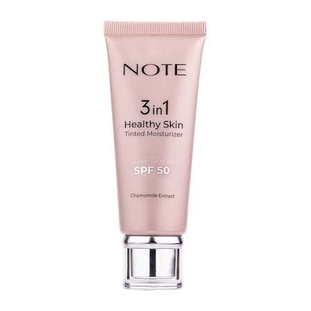 Note Cosmetics 3 in 1 Healthy Skin Tinted Moisturizer SPF50 Renk Ton Eşitleyici Aydınlatıcı Krem 30 ML