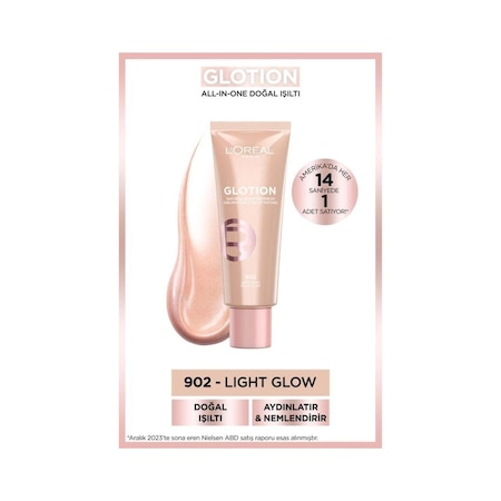 L'Oréal Paris Glotion All-In-One Doğal Işıltı 902 - Light Glow 40 ML