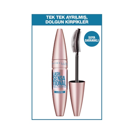 Maybelline New York Lash Sensational Waterproof Maskara Siyah