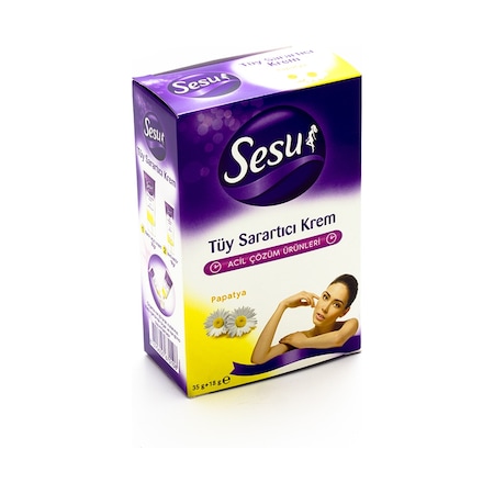 Sesu Papatya Tüy Sarartıcı Krem 35 G + 18 G