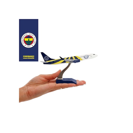 Zekupp Boeing 737-800 1/250 Ölçek Fenerbahçe Lisanslı Sarı Lacivert Tasarım Maket Uçak