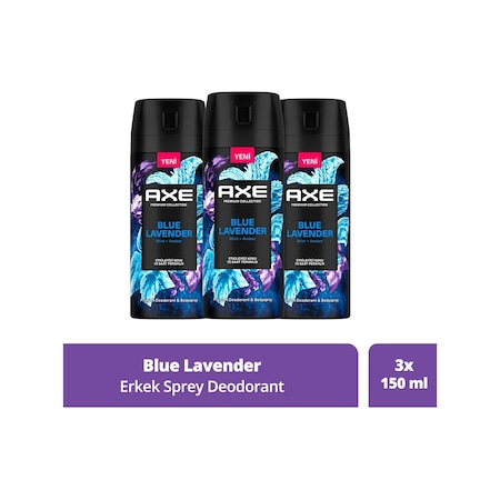 Axe Blue Lavender Erkek Sprey Deodorant 3 x 150 ML