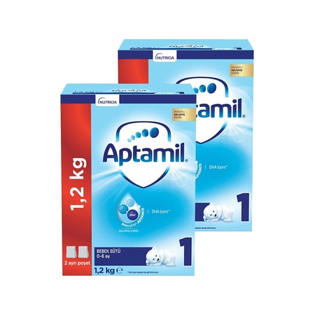 Aptamil 1 Bebek Sütü Yeni Formül 1200 gr x 2 Adet