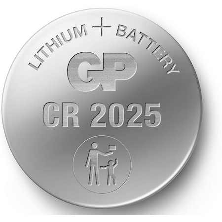 GP CR2025 3V Lityum Kartela Düğme Pil 5 x 5'li