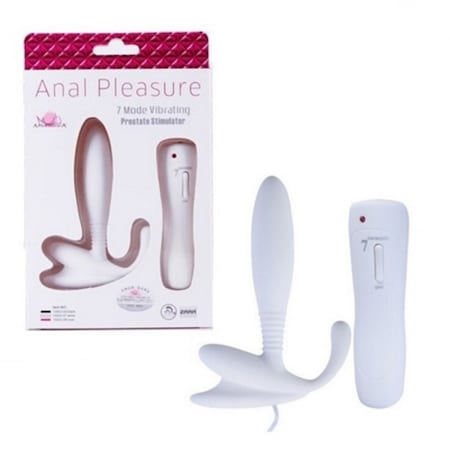 Hızlı Express Anal Pleasures Prostat 7 Titreşimli Beyaz Anal Vibratör Anal Plug