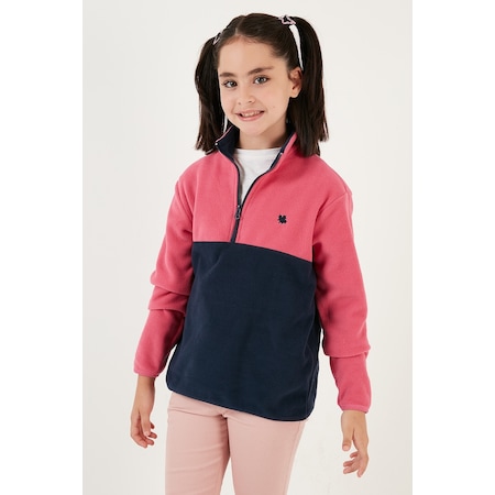 Lela Unisex Çocuk Polar 5905004 Fuşya - Lacivert