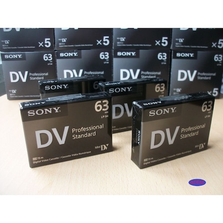 Sony Mini Dv Professional Lp:94 Sp:63 Siyah Kaset 5 Li