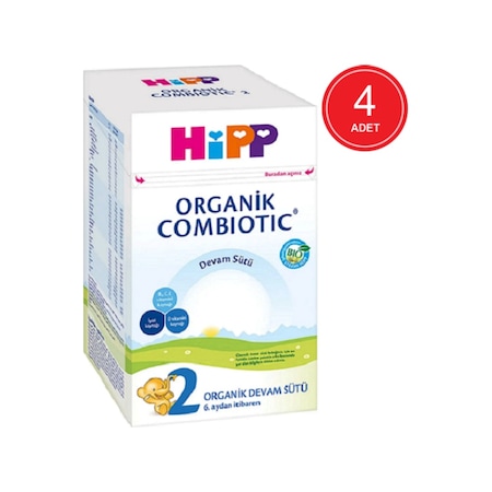 Hipp 2 Organik Combiotic Devam Sütü 6+ Ay 4 x 800 G