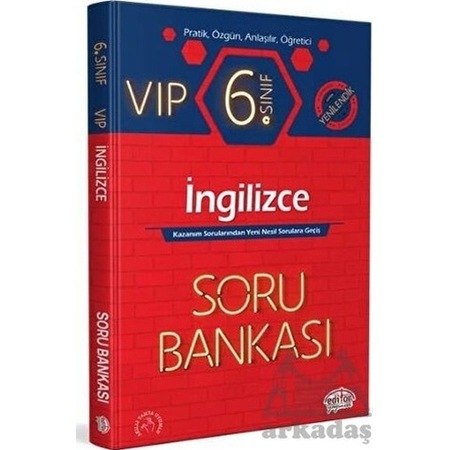 6. Sınıf Vıp İngilizce Soru Bankası Editör Yayınevi