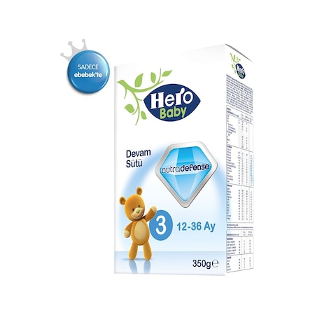 Hero Baby Nutradefense 3 Devam Sütü 1-3 Yaş 350 G