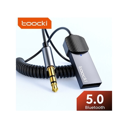 Toocki İvoomi Aux Bluetooth Mikrofonlu 3.5mm 5.0 Verici Araç Kiti