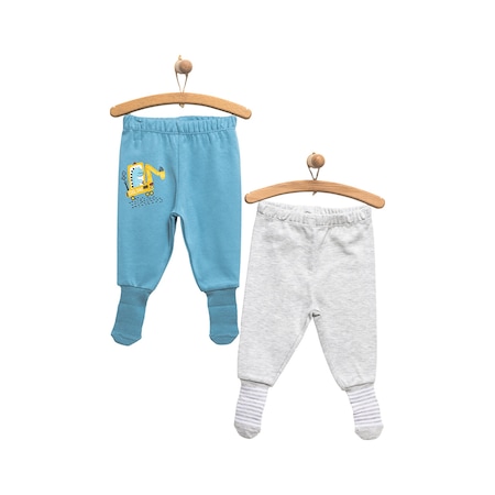 HelloBaby Bebek 2li Çoraplı Pantolon 23khlbealt008 Koyumavi 23KHLBEALT008_KoyuMavi