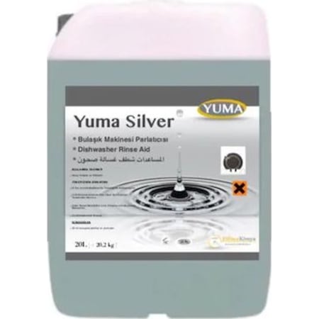 Yuma Silver Endüstriyel Sanayi Tipi Bulaşık Makinesi Parlatıcısı 20 L