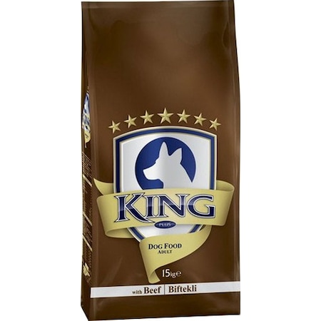 King Plus Beef Dog Biftekli Yetişkin Köpek Maması 15 KG