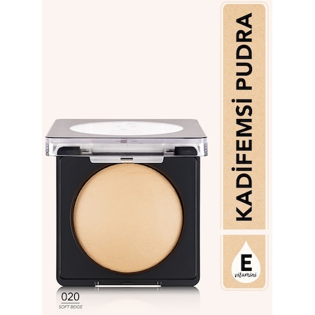 Flormar Yoğun Pigmentli Fırınlanmış Mat Pudra - Baked Powder - 020 Soft Beige - 8682536053518