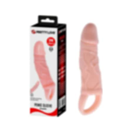 Hızlı Express Pretty Love Breyden 18 Cm Uzatmalı 3 Cm Dolgulu Testis Halkalı Penis Kılıfı