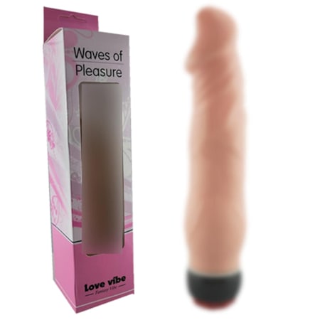 Truva Shop Waves 19 Cm Titreşimli Süper Realistik Vibratör Kalın Penis Dildo