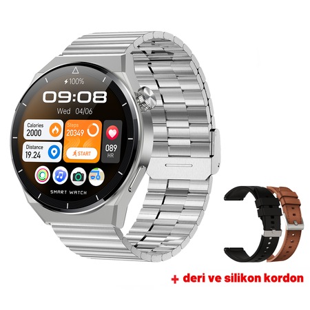 Microwear Gt3 Max 3 Kordonlu Akıllı Saat (İthalatçı Garantili)