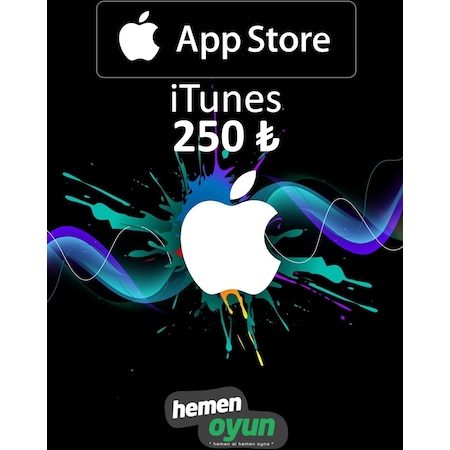 Hemenoyun Apple App Store Itunes 250 Tl Hediye Kartı Bakiye Kodu Ios