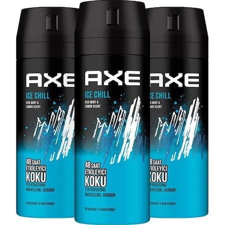 Axe Ice Chill Erkek Sprey Deodorant 3 x 150 ML