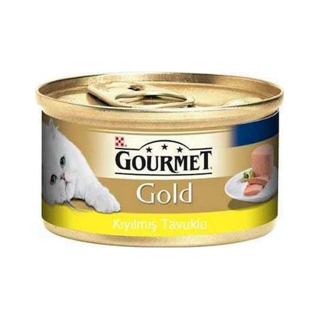 Purina Gourmet Gold Kıyılmış Tavuklu Yetişkin Kedi Konserve Maması 24 x 85 G