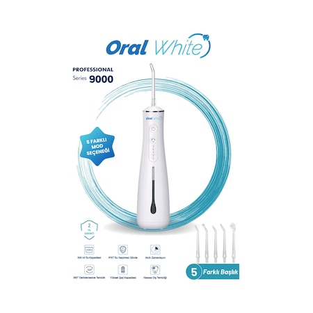 Oral White Professional Series 9000 Şarjlı Ağız Duşu