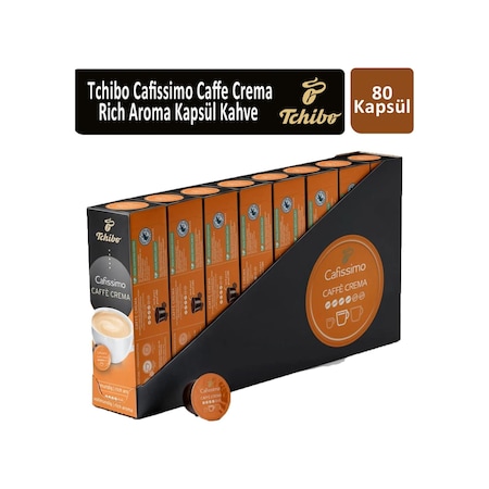 Tchibo Cafissimo Caffe Crema Rich Aroma Kapsül Kahve 8'li