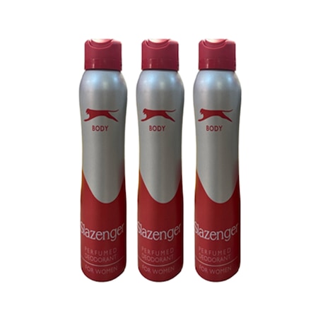 Slazenger Kırmızı Kadın Sprey Deodorant 3 x 150 ML