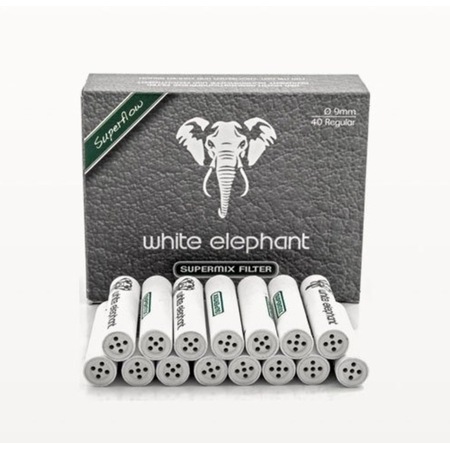 Ehediye White Elephant 40 Lı 9 Mm.Lületaşı Pipo Filtre Filitresi Kb65-40