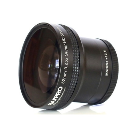 Raypro 52 MM 0.25x HD Fisheye + 12.5 Dioptri Makro Lens