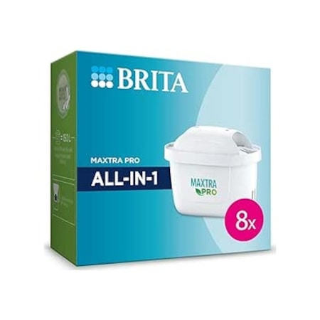 Brita Maxtra Pro All-In-1 Yedek Su Arıtma Filtresi 8'li