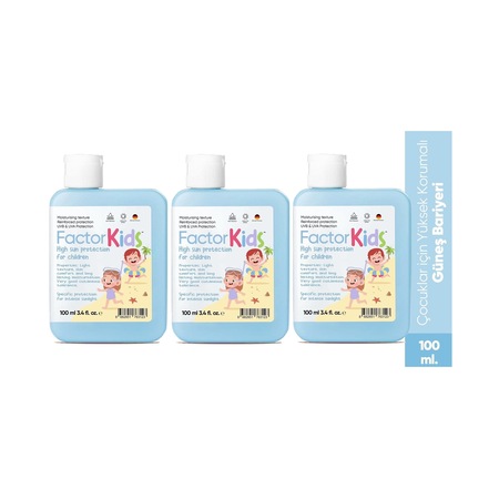 Factor Kids Güneş Kremi Spf50+ 3 x 100 ML