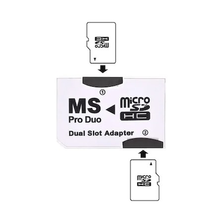 4304 Micro Sd Memory Stick Pro Duo Çevirici Hafıza Kartı Adaptörü