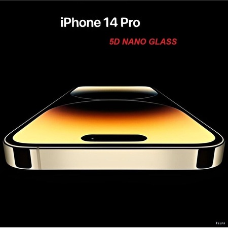 Aheaks Iphone 14 Pro Tam Kaplayan 5d Nano Glass Ekran Koruyucu Kırılmaz Cam Kenarlıklı Uyumlu