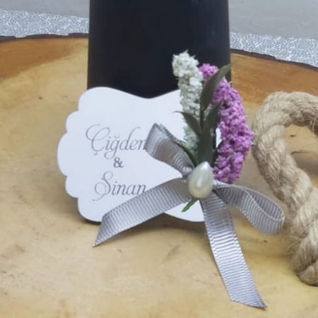 Lavanta Çiçekli Nikah Nişan Söz Magnet Yeni Trend(30 Adet)