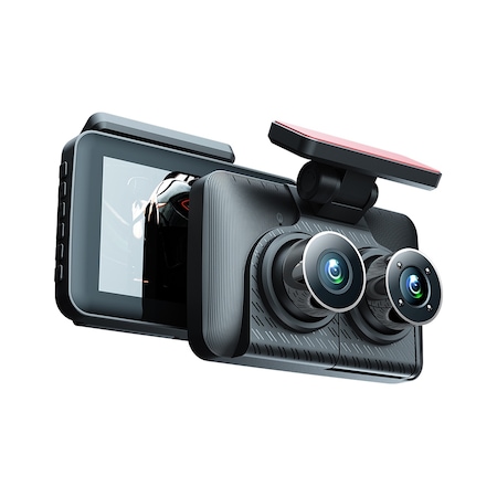 Dash Cam Ön Ve Arka İç 3 Kamera 1080+720+480p 4in Araba Dikiz Aynası Araba Video Kayıt Kamerası Gece Görüş Araba Kamera Kaydedici Otomatik G