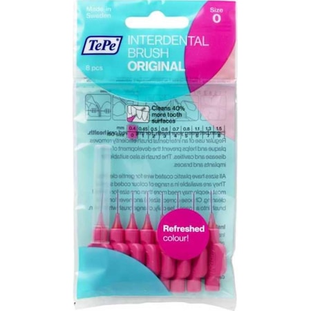 Tepe Interdental Arayüz Fırçası 8'li 0.4 MM