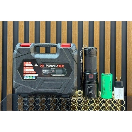 Powerdex 70w Profesyonel Avcı Feneri 7000 Lümen Pd-15000 Siyah