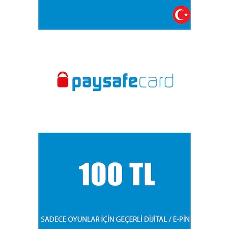 Paysafecard 100 Tl Prepaid Card - Paysafe Kart (444255365)