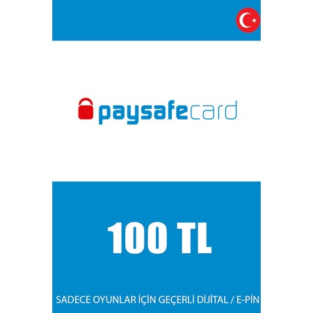 Paysafecard 100 Tl Prepaid Card - Paysafe Kart (444255365)