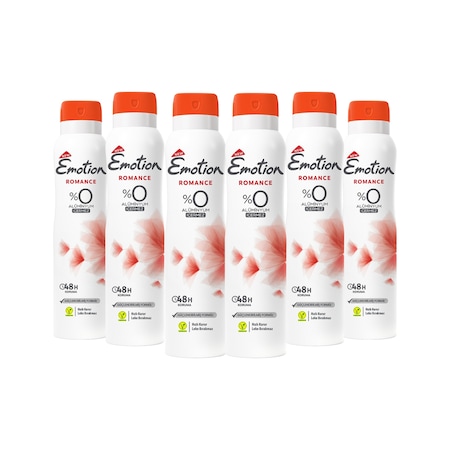 Emotion Romance Kadın Sprey Deodorant 150 ML x 6