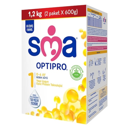 Sma Optipro Probiyotik 1 Bebek Sütü 1200 gr