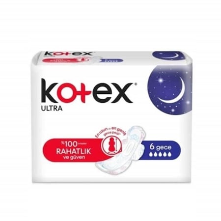 Kotex Ultra Gece Ped 6 Adet