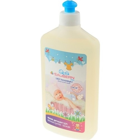 Saubern Baby Parfümsüz Bebek Emzik ve Biberon Likit Temizleyici 500 ML