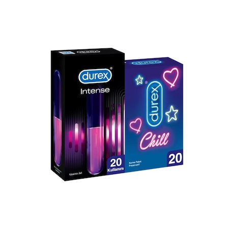 Durex Chill Karma Paket Prezervatif 20’li + Intense Uyarıcı Jel 10 ML