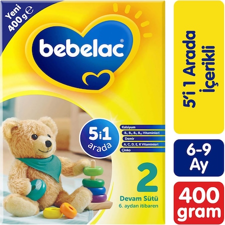 Bebelac 2 Devam Sütü 6 - 9 Ay 400 G