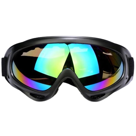 Uv400 Koruyucu Lens Rüzgar Geçirmez Toz Geçirmez Kayak Gözlüğü Çok Renkli