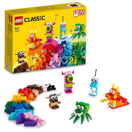 LEGO® Classic Yaratıcı Canavarlar 11017 4+ Yaratıcı Oyuncak Yapım Seti - 140 Parça