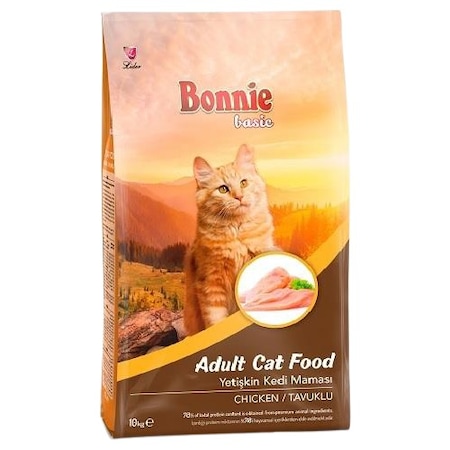 Bonnie Tavuklu Yetişkin Kedi Maması 2 x 10 KG
