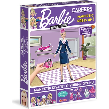 Dıy-Toy Barbie Dress Up Career - Manyetik Kıyafet Giydirme Oyunu